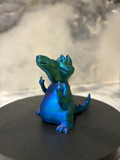 krokodil by cj 3dprint 3d drucker prüfung modelle kalibrierung aligator modell scheiße foltertest kunst dinosaurier 3d print model - Mito3D