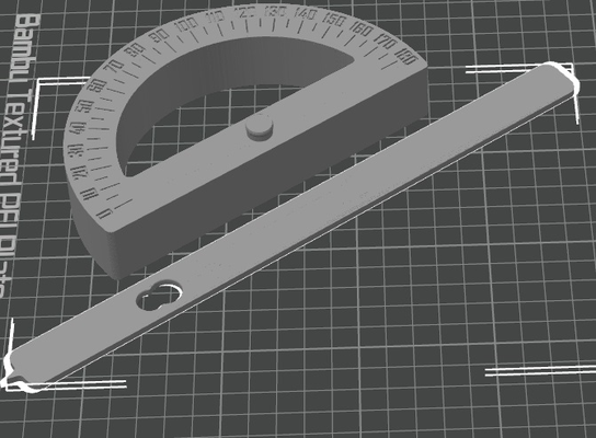 mitre angle mètre remixé by chatouiller outils mesure bois travail main carré 3d print model - Mito3D