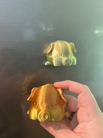 domuz mıknatıs buzdolabı by cj 3dprint araçlar gadget'lar mıknatısı ev dekor 3d print model - Mito3D