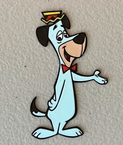 multicolor huckleberry hound magnet by wotfan art 2d 3d print model - Mito3D