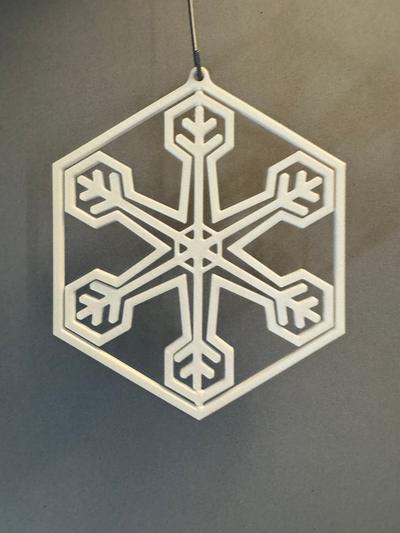 fiocco neve filatore ornamento by mottn domestico festività natale 3d print model - Mito3D