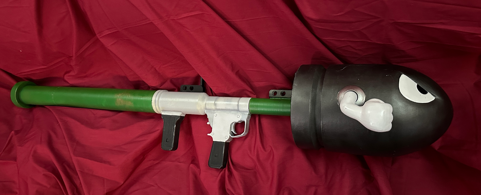 super mario rpg by tsmakers props & cosplays replica weapon nintendo rocket launcher grenade shy guy bowser gun armament shooter costume cosplay prop accessory 3d print model - Mito3D