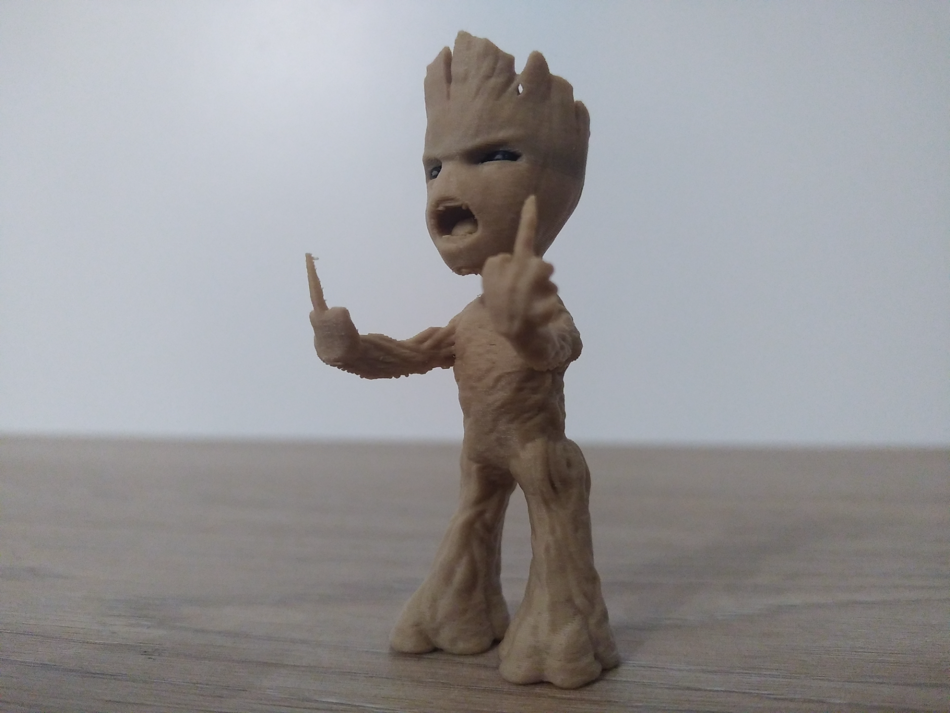 groot fanculo by ateliergb miniature creature ams meraviglia legna bois custode 3D print model - Mito3D