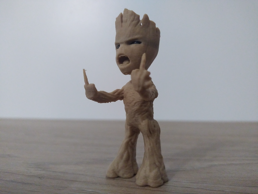 groot porra by ateliergbb miniaturas criaturas ams maravilha madeira bois guardião 3d print model - Mito3D