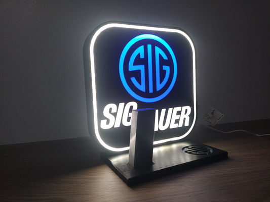 lamp led stand sig sauer p226 lampe by ateliergbb household decor gun airsoft 3d print model - Mito3D