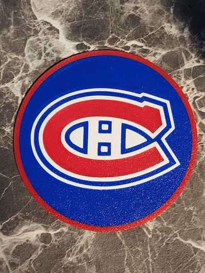 montreal canadiens coaster set cleaner by newfoundprints household decor coasterset coasterholder habs sports nhl hockey 3d print model - Mito3D