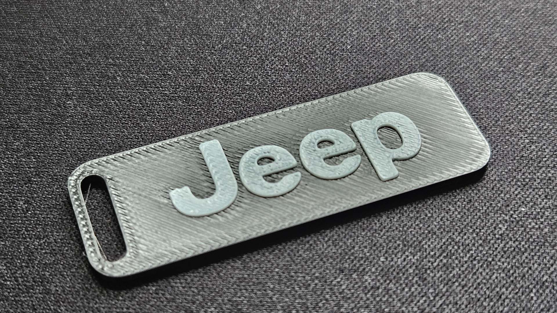 jeep porte clés ams prêt by thebaseddog mode modèles keytag voiture 3D print model - Mito3D