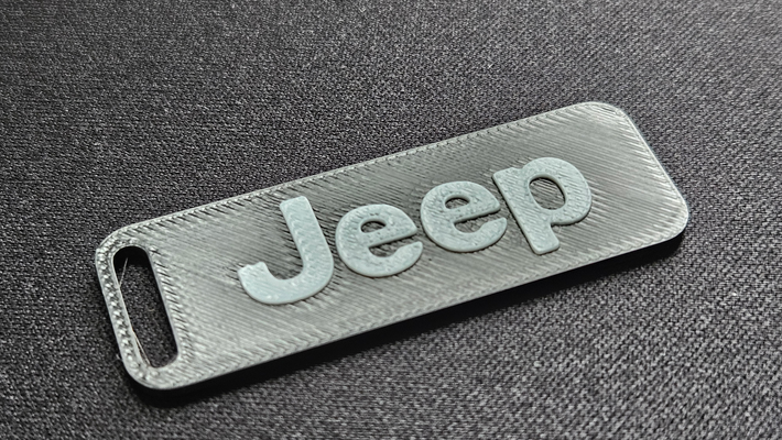 jeep porte clés ams prêt by thebaseddog mode modèles keytag voiture 3d print model - Mito3D