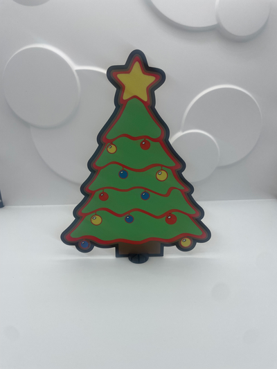 natal árvore cartaz by faixas d brinquedos jogos personagens parede ams montanha russa 3d print model - Mito3D