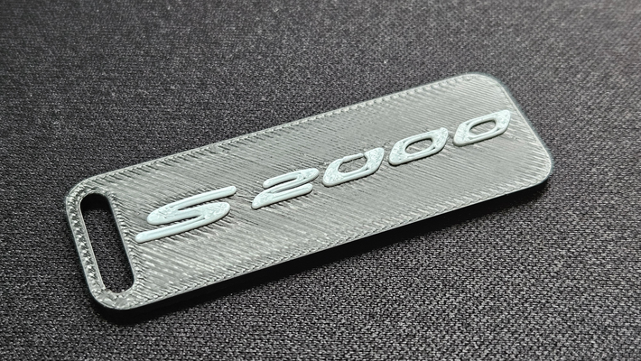 s2000 porte clés ams prêt by thebaseddog mode modèles keytag honda 3d print model - Mito3D