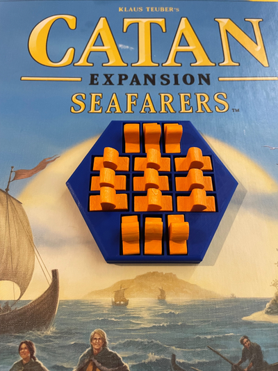 catan seafarers piece holder by keenz kustomz toys & games board game 3d print model - Mito3D