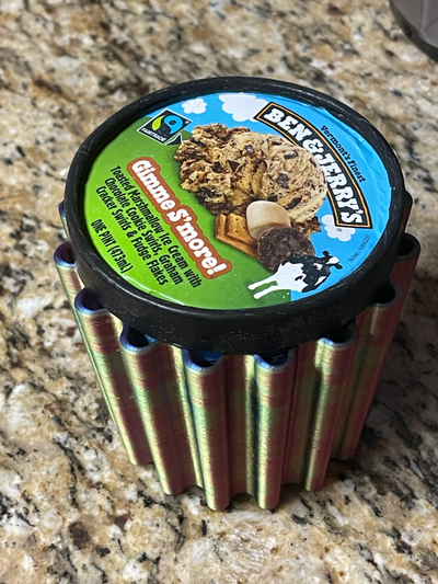 glace crème koozie ben jerry's by glitchcorgi ménage maison modèles tasse jerrys 3d print model - Mito3D