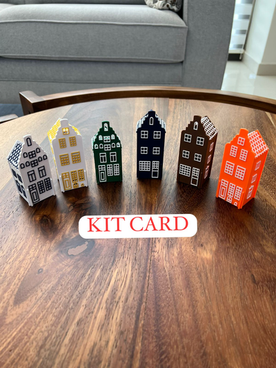 casa kit cartão decoração 6 by angrelou pla ams alegre natal 2023 fácil impressão rápido velozes arte 3d print model - Mito3D