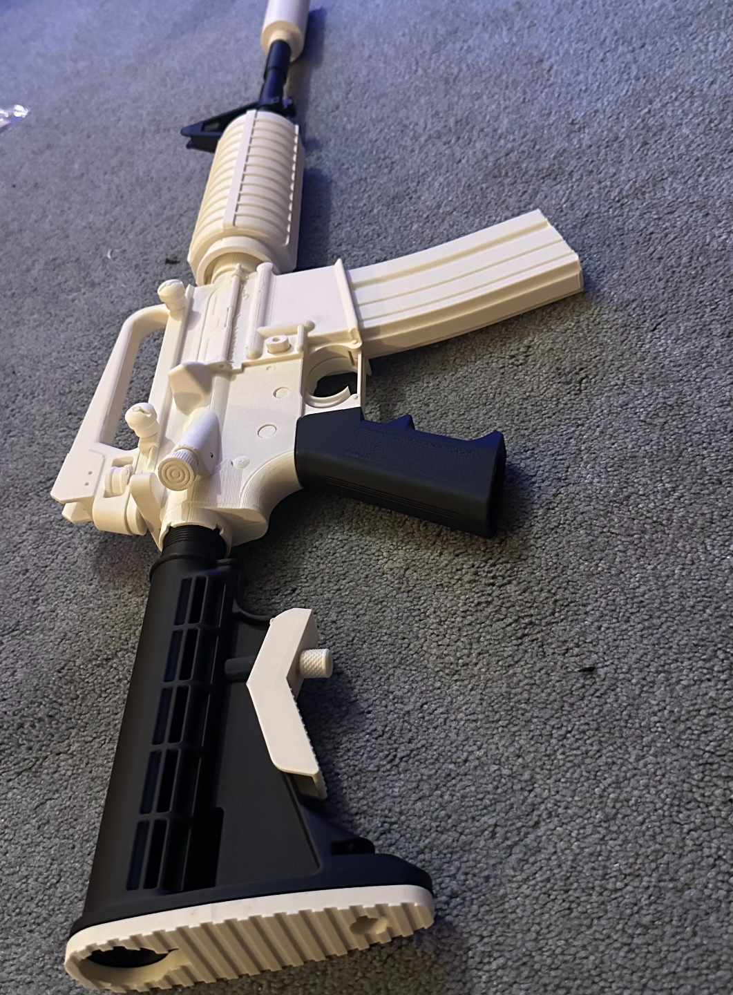 cs2 fluxo impressão m4a1 s pla remixado by minicorrida adereços cosplays réplica arma m4 csgo ar 15 3D print model - Mito3D