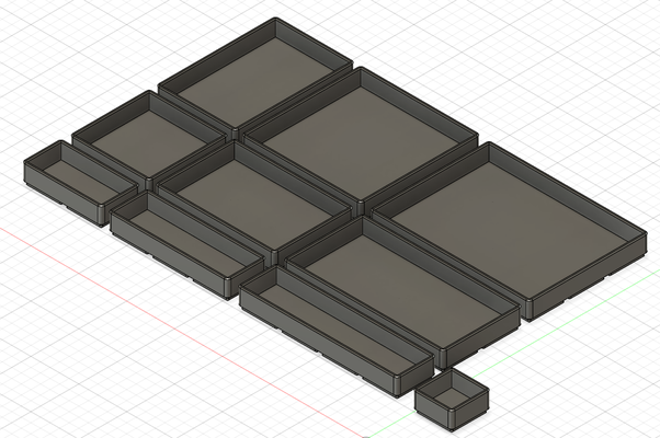 fosbos abierto almacenamiento cajas h4 h10 remezclado by 3d impresora accesorios 3d print model - Mito3D