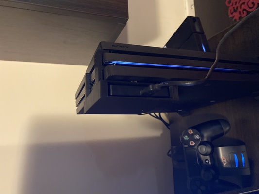 ps4 pró externo disco rígido suporte remixado by criss623 ferramentas aparelhos ps4pro 3d print model - Mito3D