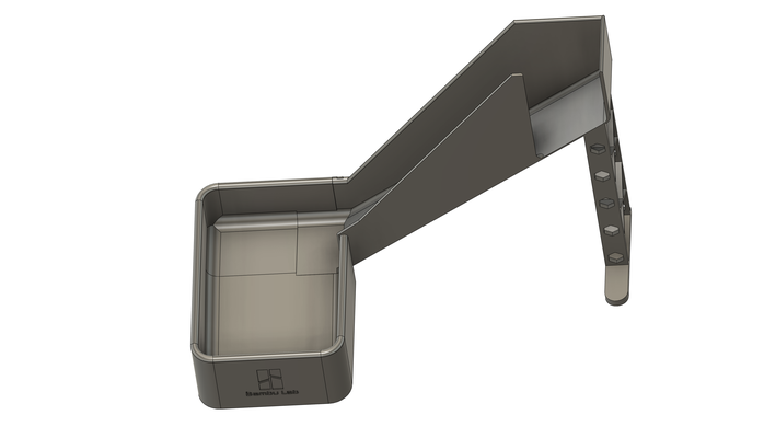 bambolotto cacca scivolo borg astuccio guaina by dire 3d stampante accessori bidone diapositiva borgcube 3d print model - Mito3D