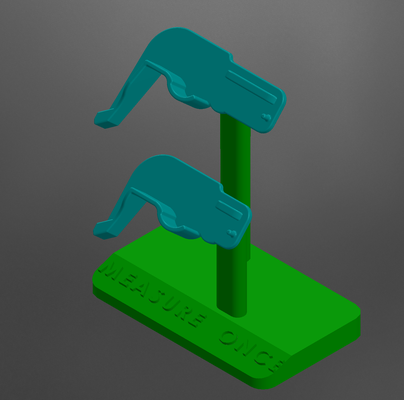 dual mitutoyo caliper stand remixed by ryan meredith tools organizers calipersholder holder 3d print model - Mito3D