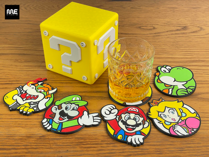 super mario yoshi coaster by studio art 2d super 3D print model - Mito3D