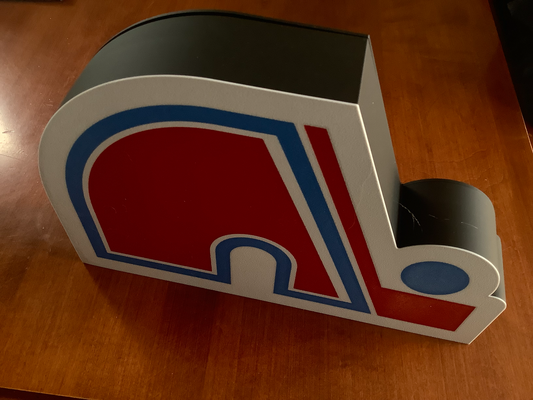 quebec nordiques lightbox by bernardhuard art signs & logos hockey 3d print model - Mito3D