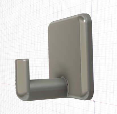 perfect wall hook by naunick000 household house models hanger 3d print model - Mito3D