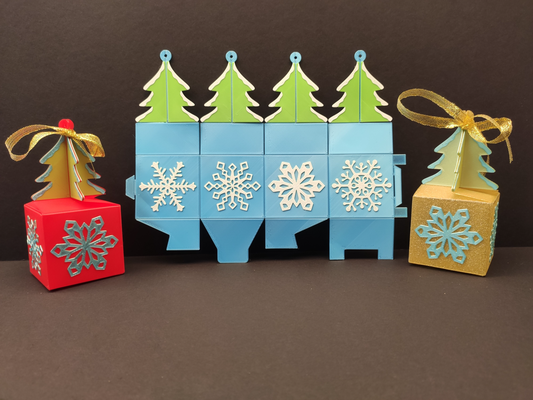 katlanabilir küçük hediye kutu by sevro ev halkı dekor noel x mas 3d print model - Mito3D