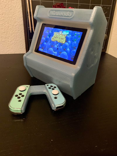nintendo switch arcade stand remixed by childskeenan hobby & diy electronics gaming 3d print model - Mito3D