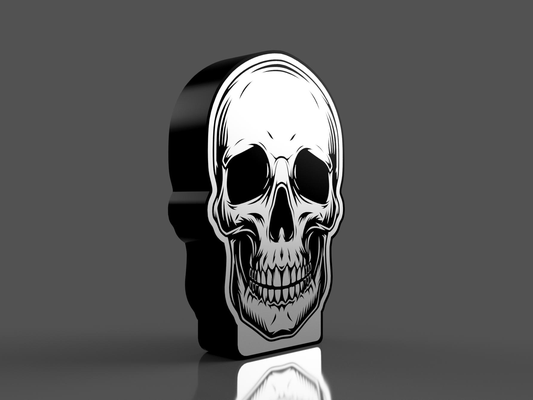 crâne boite lumière by scaphandre autonome loisir diy électronique led boîte art 3d print model - Mito3D