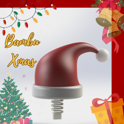 bambulab santa claus hat christmas by dieggs household festivities xmas decoration 3d print model - Mito3D