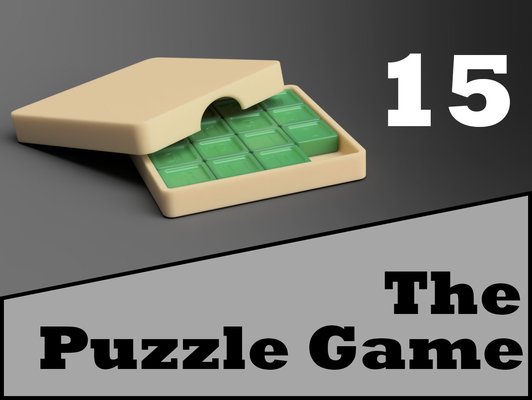 15 puzzle game by warlogh toys & games puzzles braingame 3d print model - Mito3D