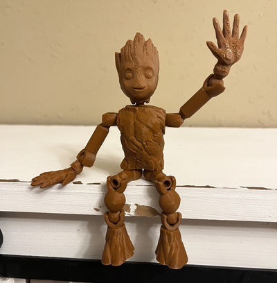 articolato groot remixato by kaleb08 giocattoli giochi personaggi 3d print model - Mito3D