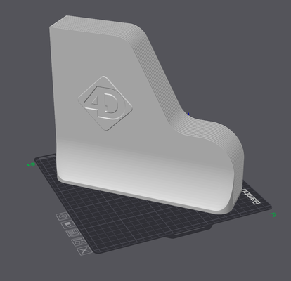 modern 12x inşa etmek tabak kulp destek uzun boylu by 4d yapıcı laboratuar 3d yazıcı aksesuarlar 3d print model - Mito3D