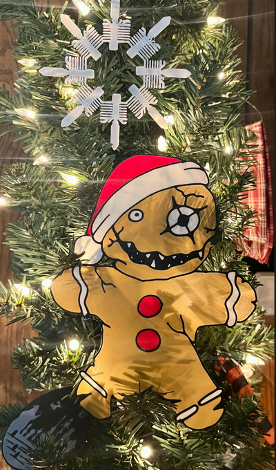 monster art evil gingerbread man by wagzprintz 2d wagz monsterart 3d print model - Mito3D