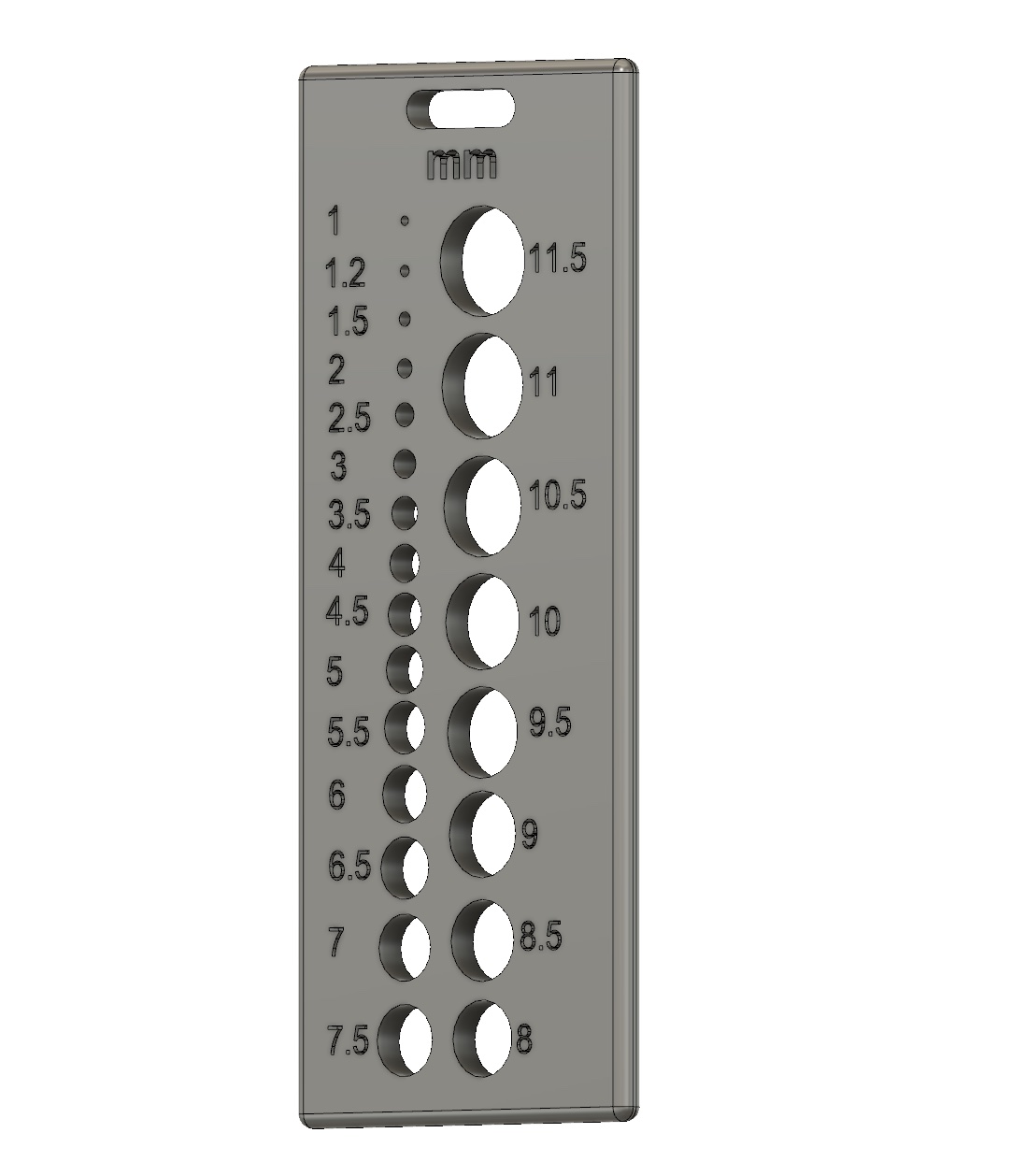 drilling tool metric hole 23 holes by c model tools drill mm drillingtools 3D print model - Mito3D