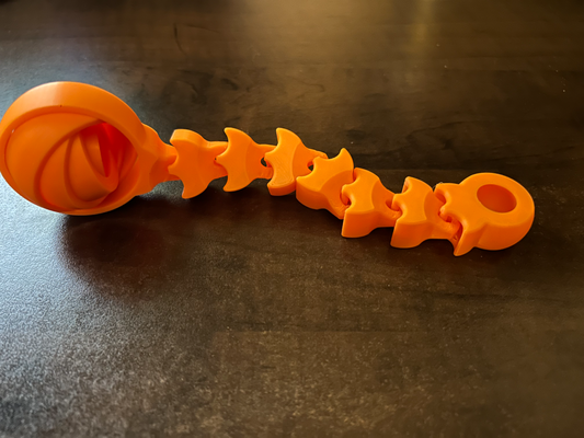 tournant bague agiter chaîne by tordu couches 3d jouets jeux anneaux articulé gyro porte clés 3d print model - Mito3D