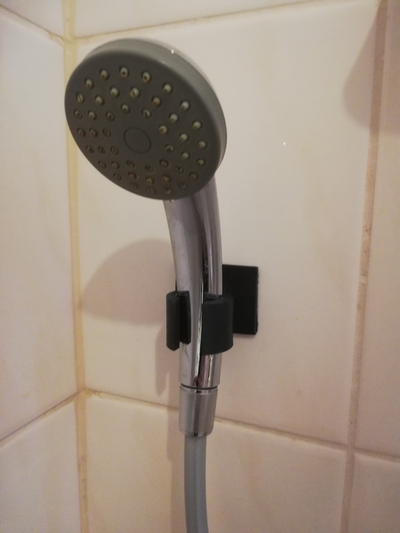 shower head holder by andrewhelenm household house models bathroom washing 3d print model - Mito3D