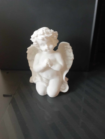 ange décor by kousalldavid ménage noël analyse sculpter statue 3d print model - Mito3D