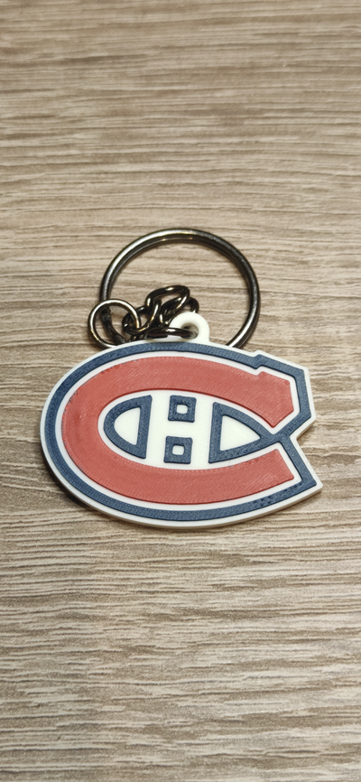 montreal canadenses chaveiro by carlson arte sinais logotipos nhl chave chaveiros porta chaves acessório 3d print model - Mito3D