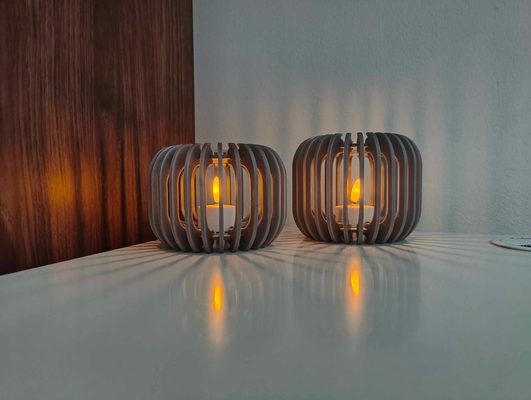 pequeña luminoso te ligero soporte hogar casa decoración remezclado by toby3d vela hogareña 3d print model - Mito3D