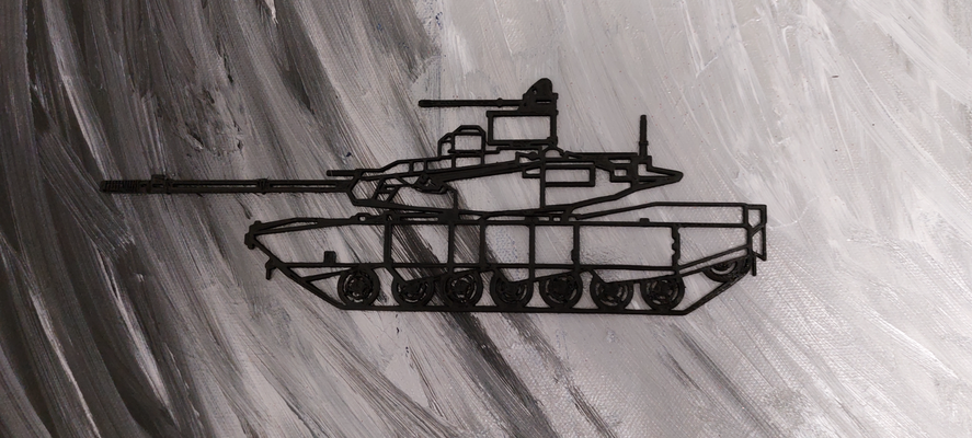 abrams x savaş tank by karanlık anka kuşu sanat 2d askeri 3d print model - Mito3D