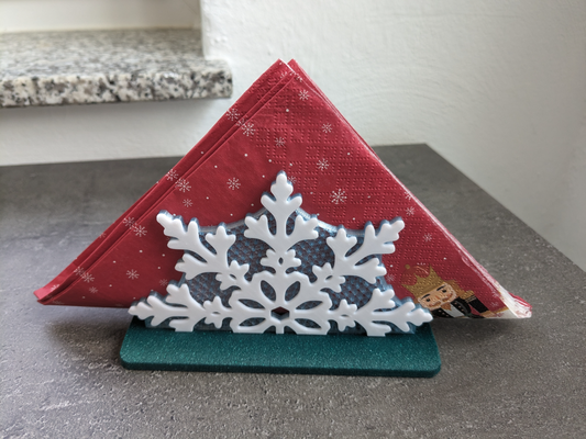 copo nieve servilleta estante soporte navidad by axioma casa decoración 3d print model - Mito3D