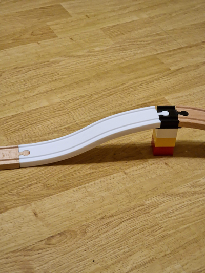 entrenar pistas compatible brio ikea n estilo by tierra juguetes juegos vías tren rieles lillabo huellas madera creciente 3d print model - Mito3D