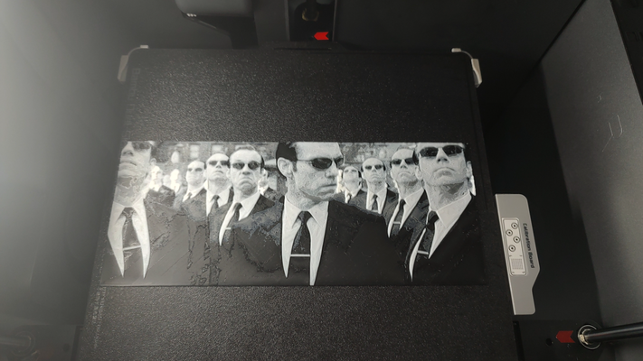 matrix agent smith hueforge 4 colors by smith82 ita art 2d greyscale 3d print model - Mito3D