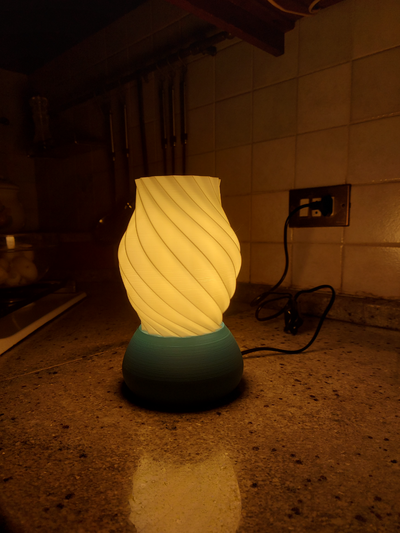 sarmal lamba by mattia01 ev halkı dekor ışık 3d print model - Mito3D