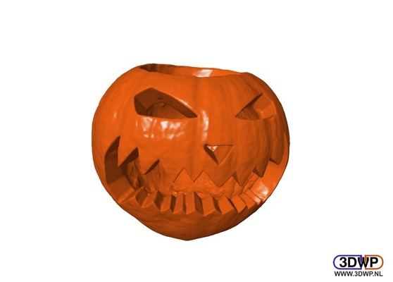 geschnitzt halloween kürbis by 3dwp nl haushalt dekor 3dscanner artec scan 3d print model - Mito3D
