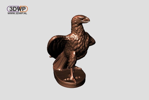 grandi passi aquila scultura by 3dwp nl arte sculture 3dscan animale uccello statua 3d print model - Mito3D