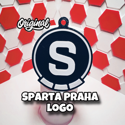 esparta praha logotipo chaveiro by tiroplasto 3d arte moeda distintivos fácil 3d print model - Mito3D