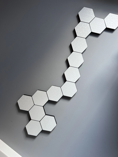 hexagonal nanoleaf by marlon 1908 household decor led almp deco wall art box rgb rgblamp 3d print model - Mito3D