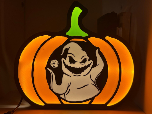 pumpkin oogie boogie by snyderscutcreations household decor led almp light 3d print model - Mito3D