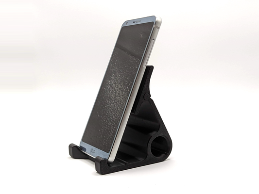 phone stand w tilting back remixed by ken mills household office 3d print model - Mito3D